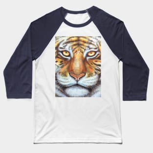 Snow Tiger (Zoomed in) Baseball T-Shirt